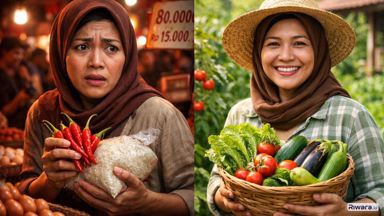 Lonjakan harga pangan di pasar memicu kecemasan masyarakat, sementara model homestead mulai dilirik sebagai solusi untuk menjaga ketersediaan pangan keluarga.